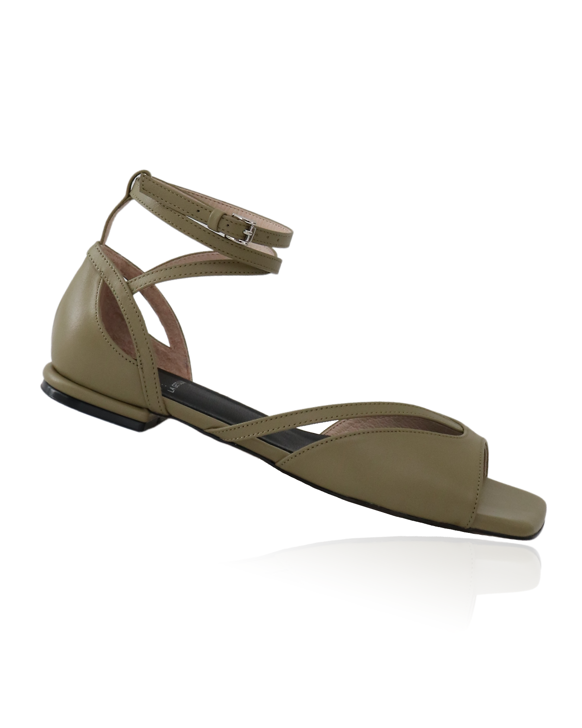 Feglie Ankle Cross Strap Sandals / Olive Gardener, 라제뚤리아