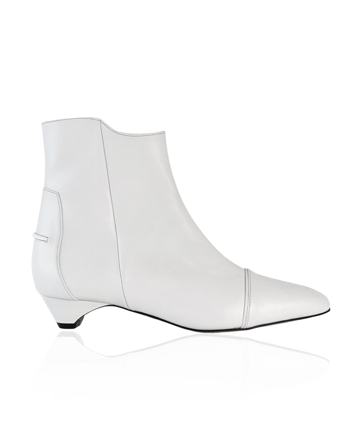 Courbet Ankle Boots 3CM / Ivory, 라제뚤리아